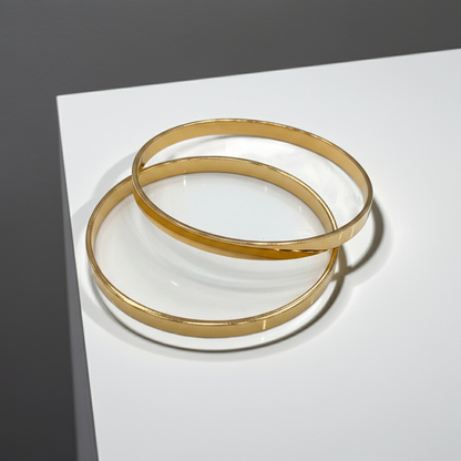 Minimalist Gold Bangles (Premium Quality)