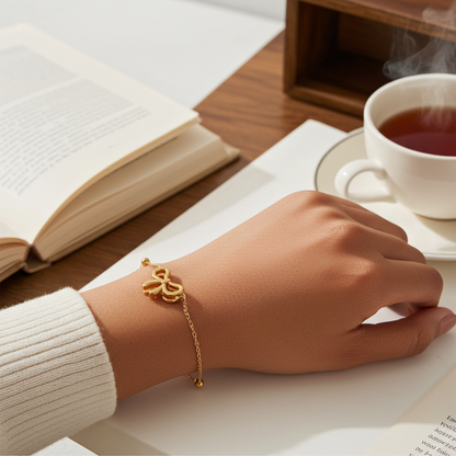 Stainless Steel Bow Bracelet