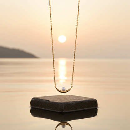 Stainless Steel Pearl Pendant