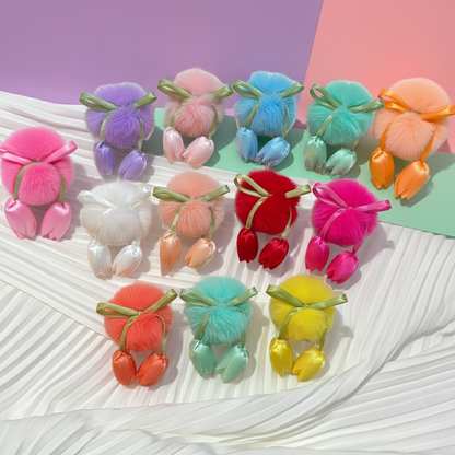 Tulip Fur Pins