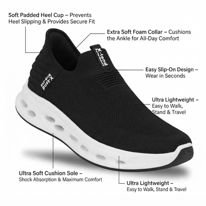 Men's Ultra Soft Lightweight Slip-On Walking Shoes (Kicks)