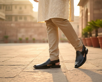 STARTLET™ Premium Leather Peshawari Chappal