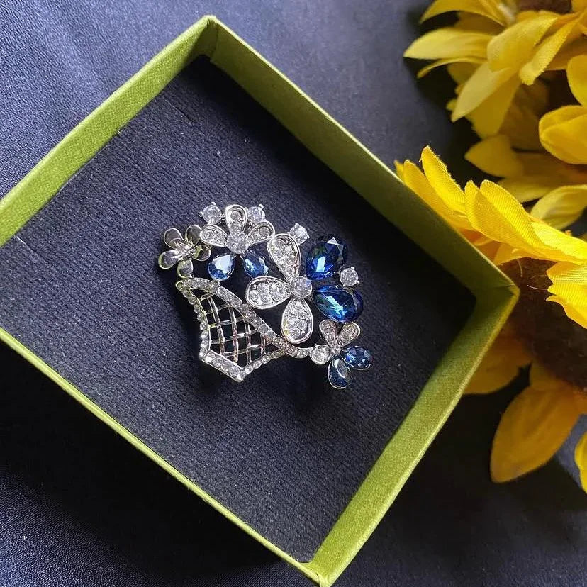Flower Basket Brooch