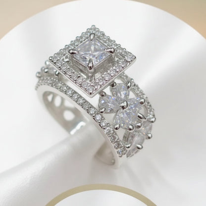 AD Zircon Stone Adjustable Size Ring