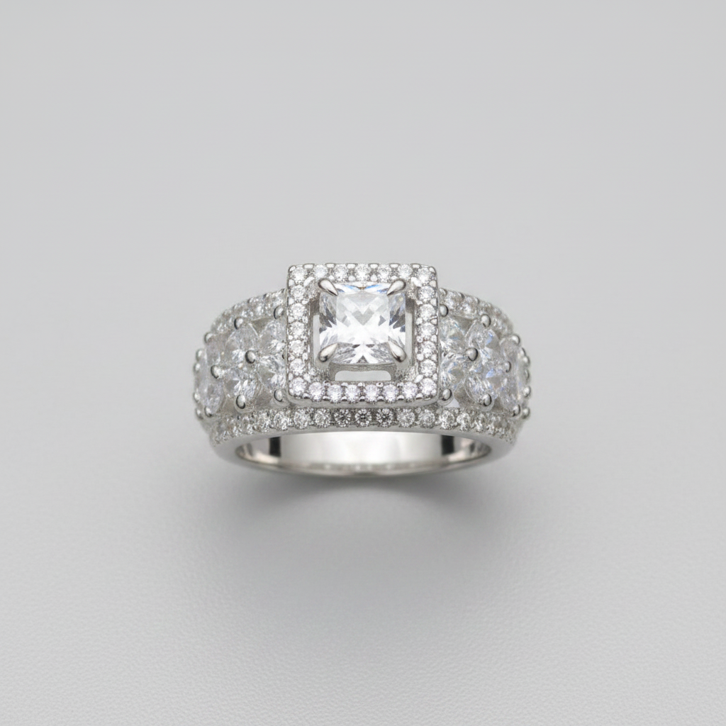 AD Zircon Stone Adjustable Size Ring