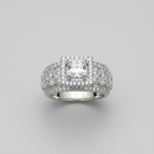 AD Zircon Stone Adjustable Size Ring