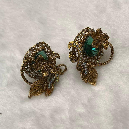 Vintage Turkish Floral Earrings