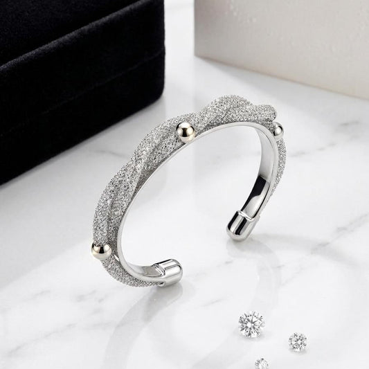 Silver Zircon Handcuff