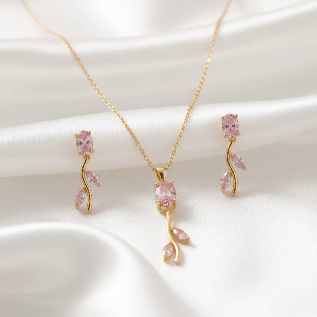 Tulip Necklace Set