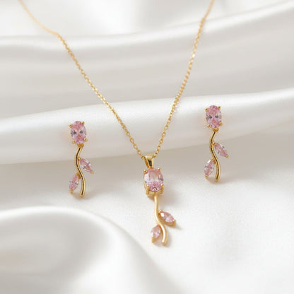 Tulip Necklace Set