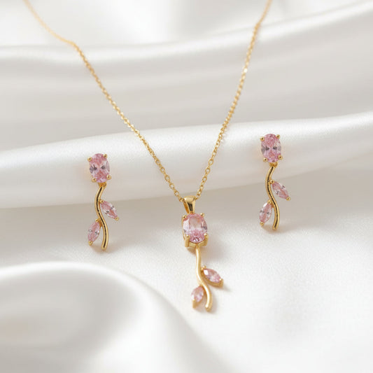 Tulip Necklace Set