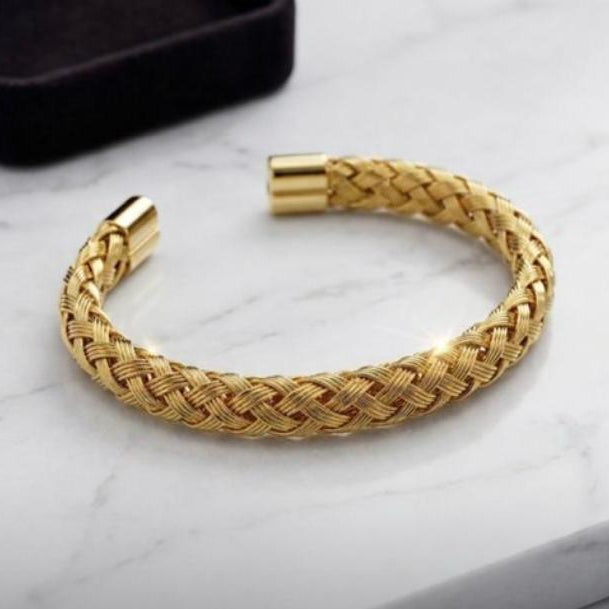 Stainless Steel Twisted Bracelet