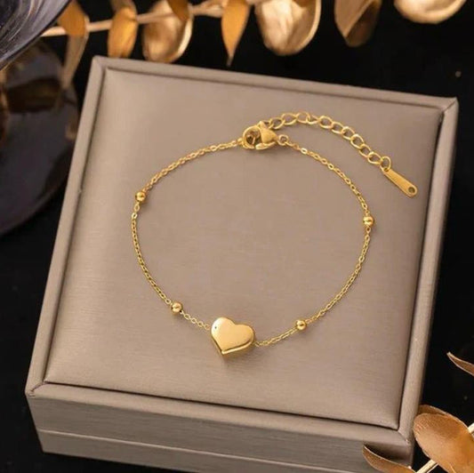 Stainless Steel Heart Bracelet