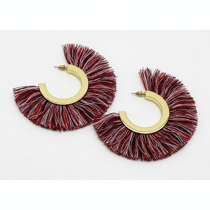 Multi Color Bloom Hoops