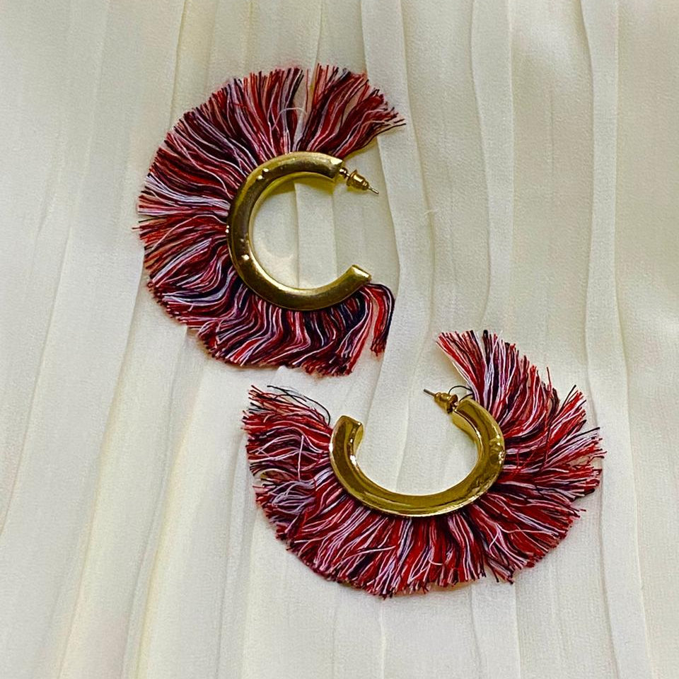 Multi Color Bloom Hoops