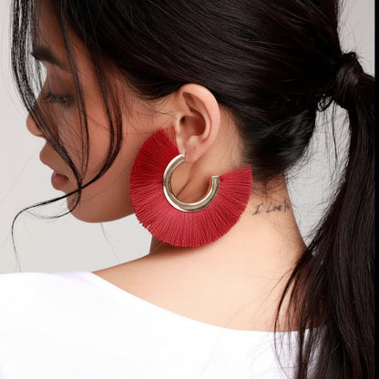 Multi Color Bloom Hoops