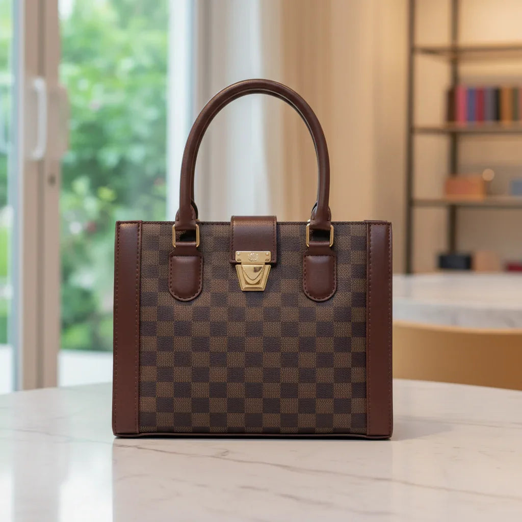 Checkered Box Bag