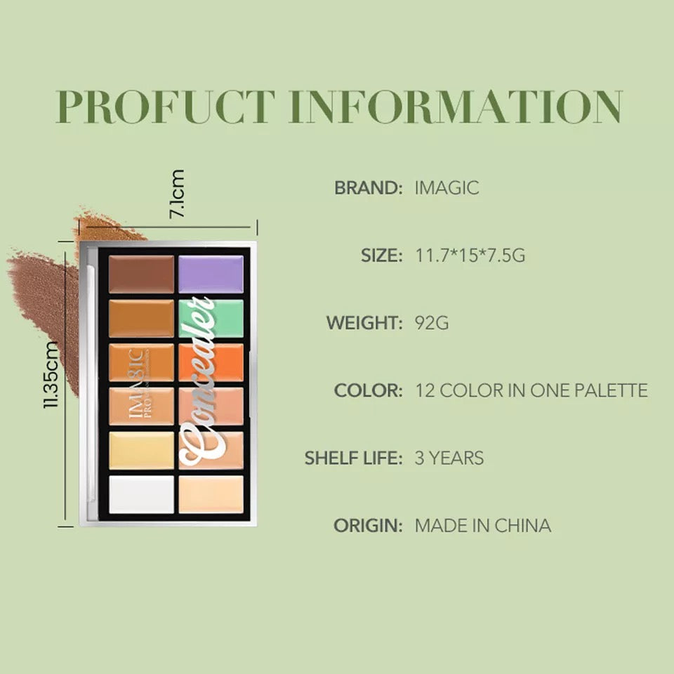 IMAGIC Professional-12Color Correction Palette.