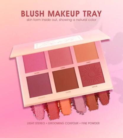 IMAGIC Professional - 6 Colour Touch Blush-on palette