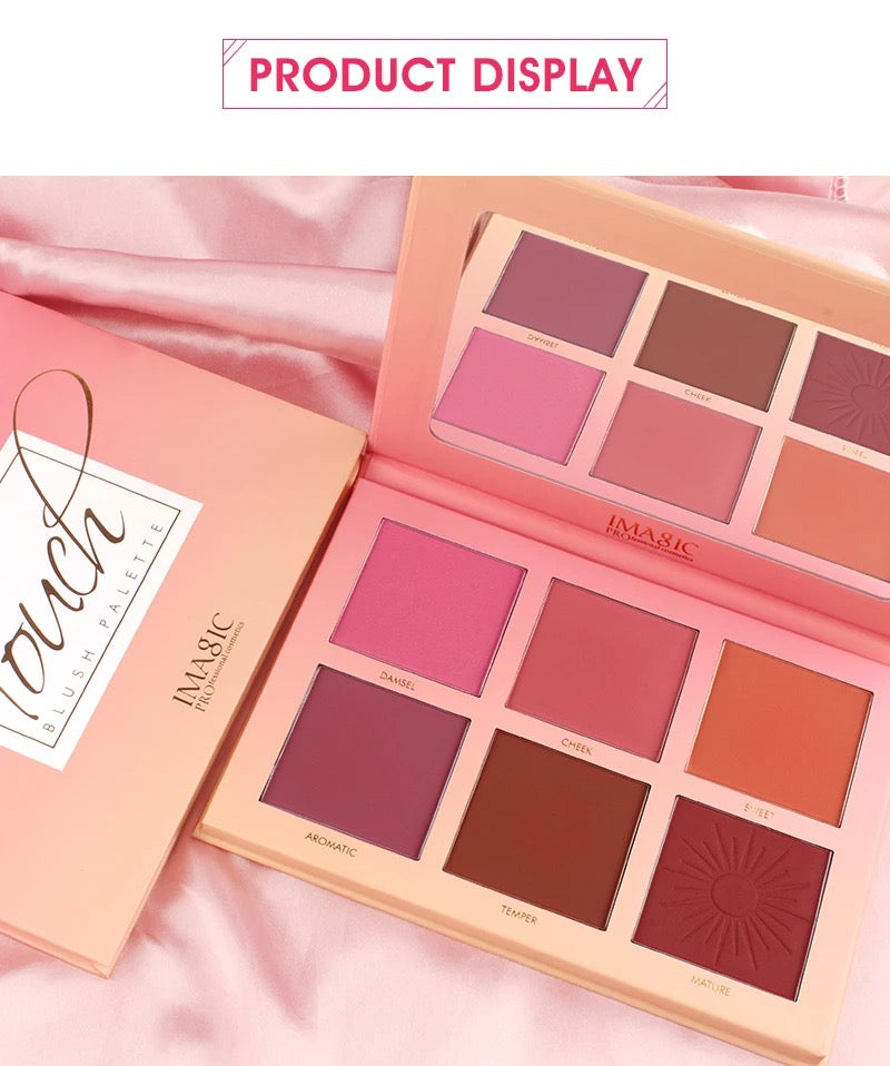 IMAGIC Professional - 6 Colour Touch Blush-on palette