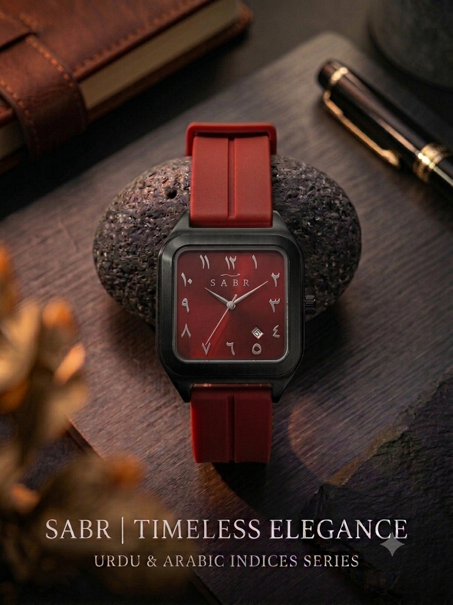 Royal Monochrome In Date | Modern Arabic Numeral Timepiece With Date
