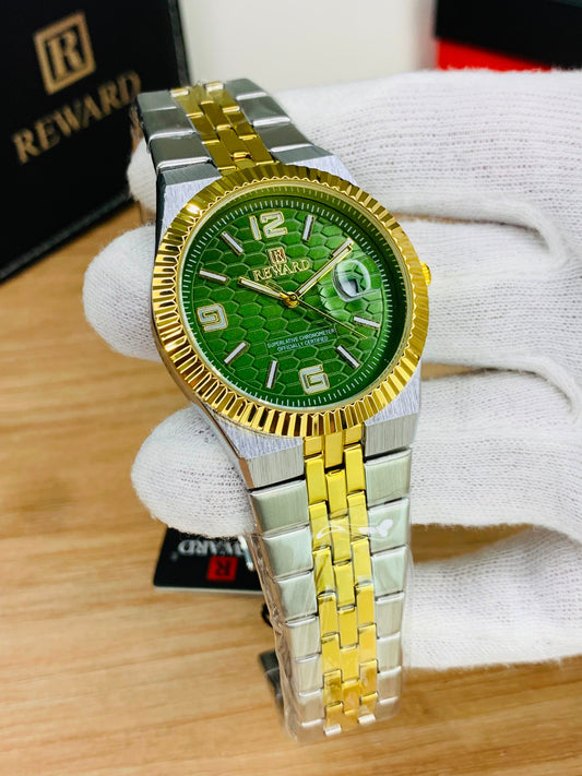 BIN-B Reward Honeycomb Luxury Chronometer Watch – Premium Stainless Steel with Date