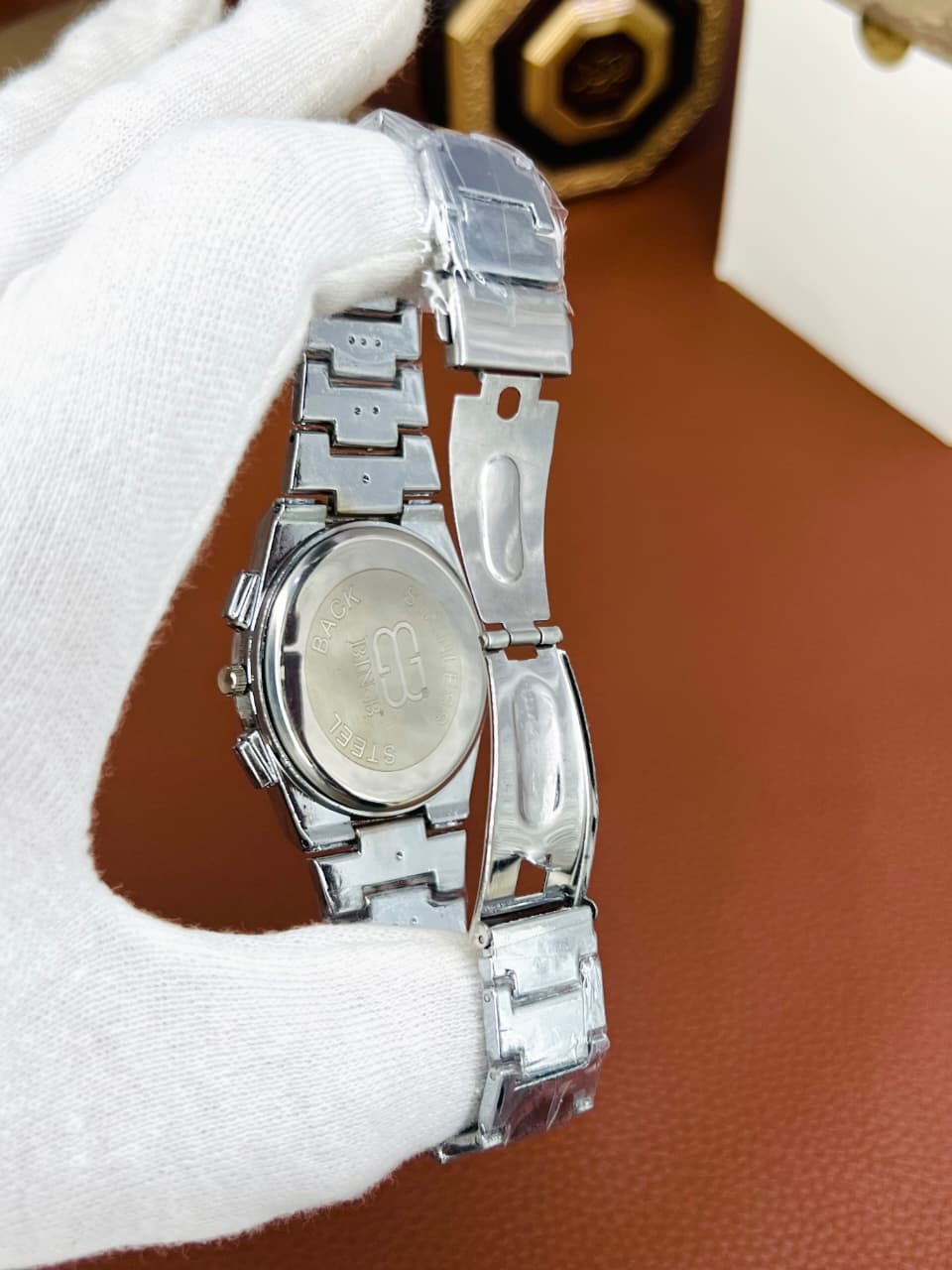 BIN-B Aqua Blue Dial Stainless Steel Watch - Gift For Boys