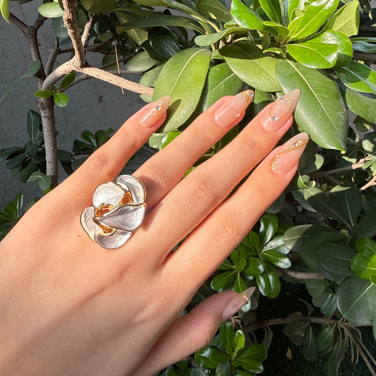 Floral Alloy Ring